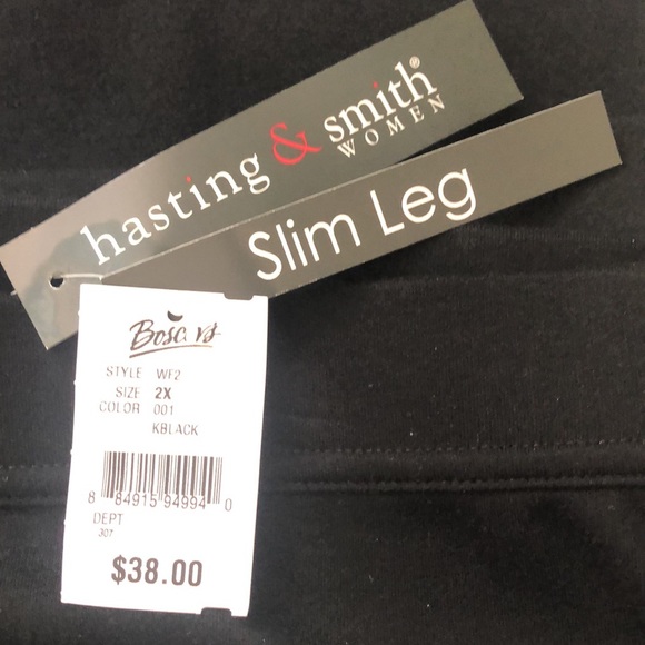 Hasting & Smith Womens Black Pants Slim Leg - Picture 6 of 6